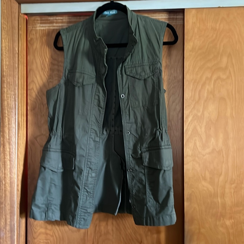Army green vest woman's size M.